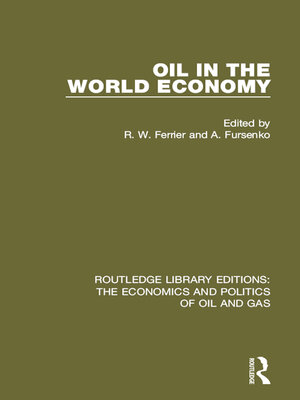 cover image of Oil In the World Economy